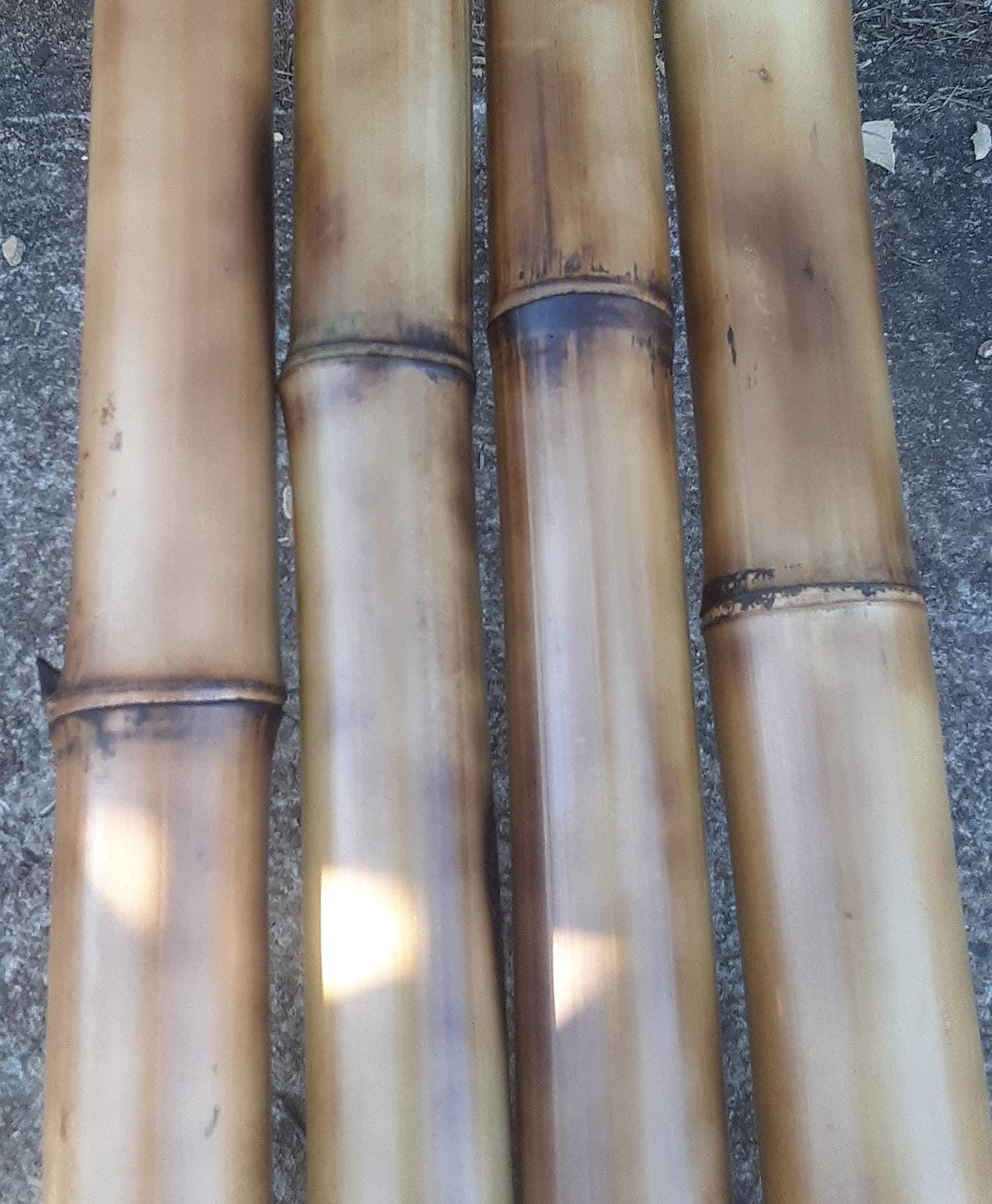 1.5-2" Bamboo Poles 4 Pack Bamboo Craft Sticks Garden Decor Wood Bamboo Poles Indoor Decor