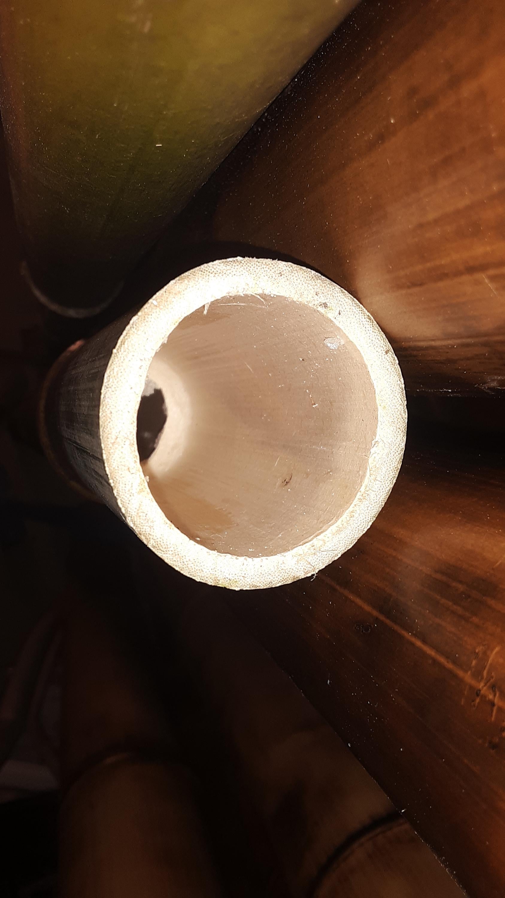 3-3.5" Large Bamboo Poles Set of 2 Flame Cured Quality Bamboo Construction Grade Bamboo Art