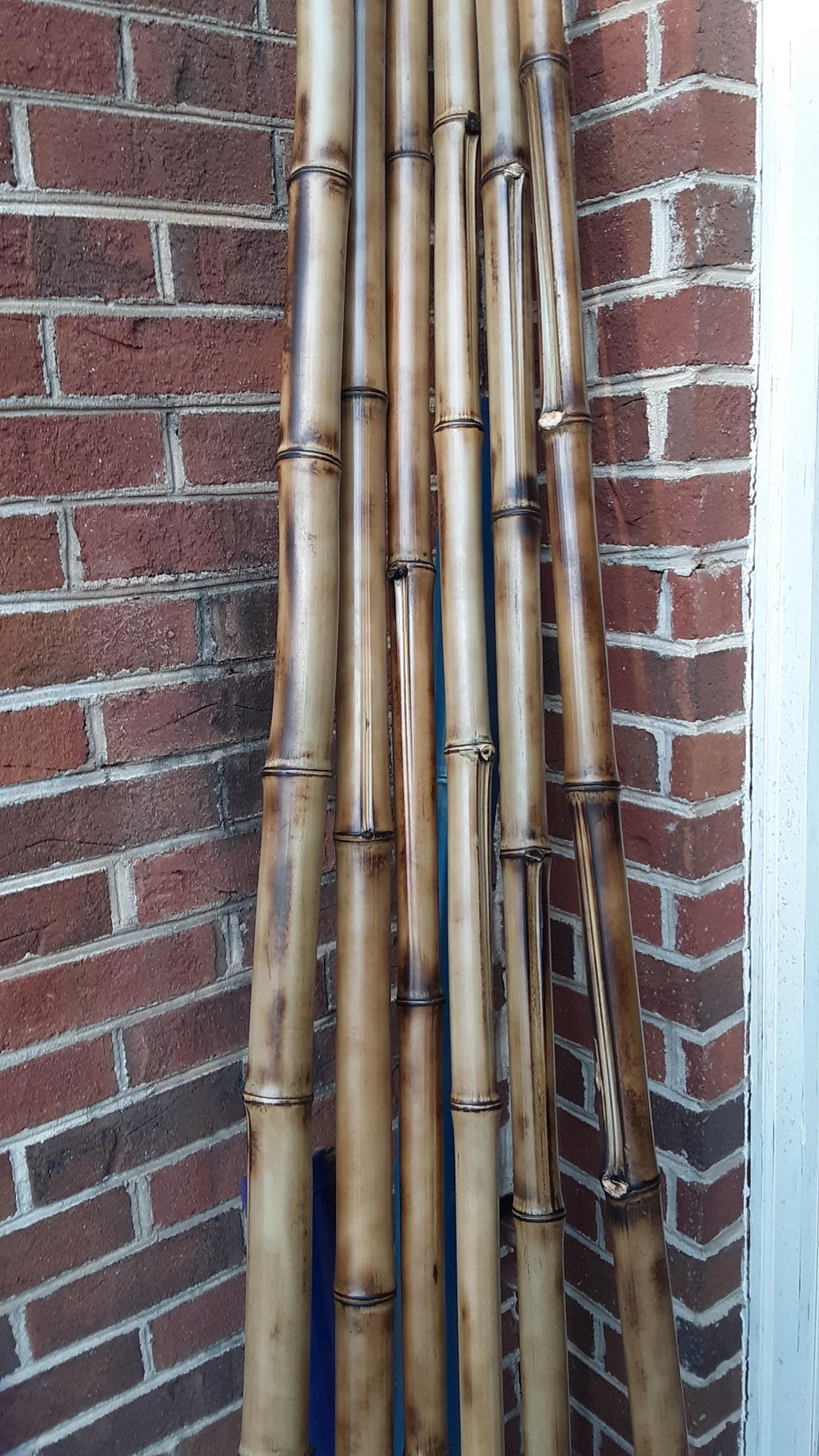 1.5-2" Bamboo Poles 4 Pack Bamboo Craft Sticks Garden Decor Wood Bamboo Poles Indoor Decor