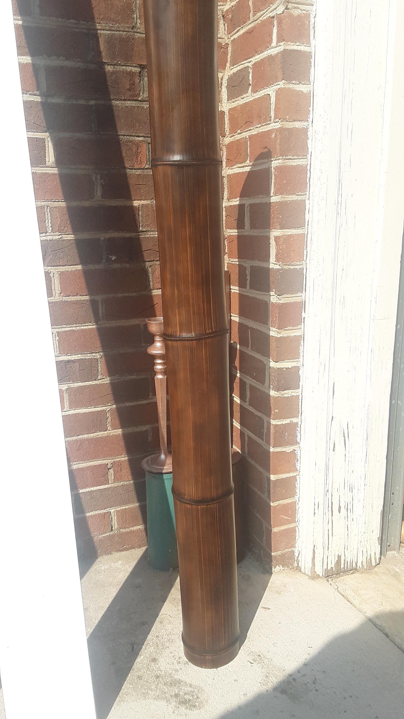 4.5" X Large Bamboo Pole Flame Cured Construction Grade Bamboo Tiki Indoor Outdoor  Decor Garden Office Decor Craft Sticks