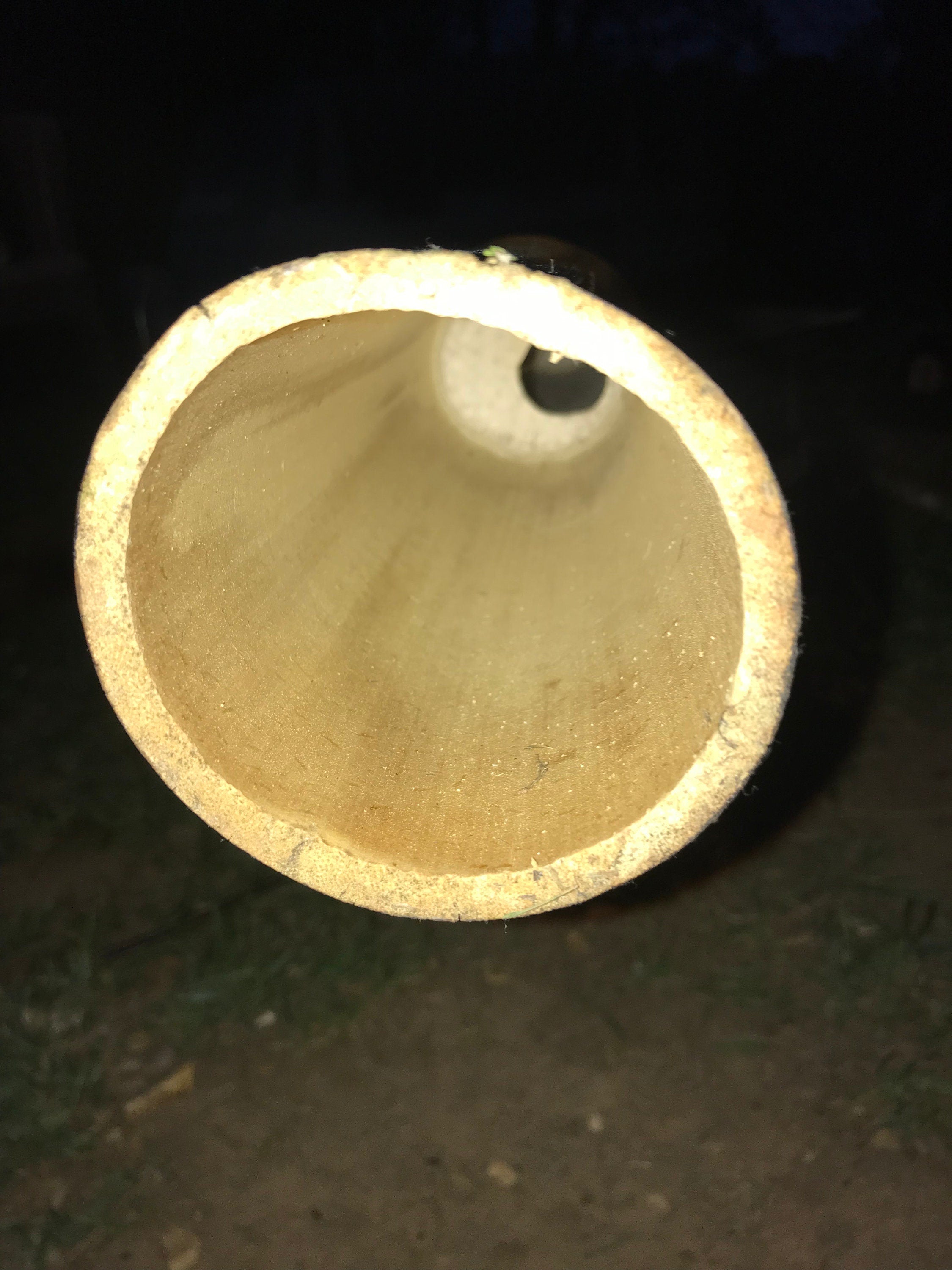 3-3.5" Large Bamboo Poles Set of 2 Flame Cured Quality Bamboo Construction Grade Bamboo Art