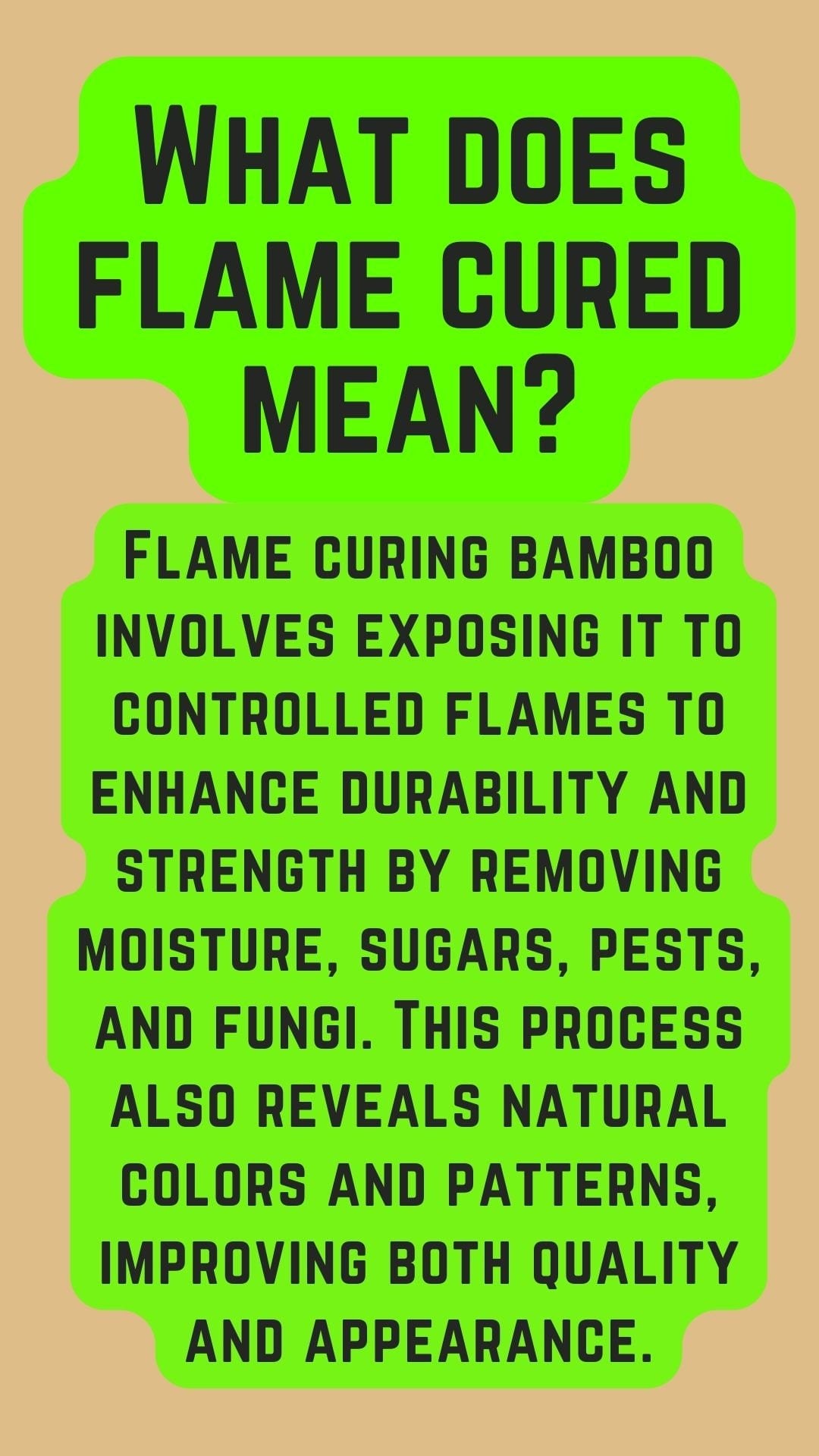 3.5-4" Bamboo Poles Set of 2 Flame Cured Bamboo Indoor/Outdoor Tiki Decor Construction Grade Bamboo Shibari Suspension Pole