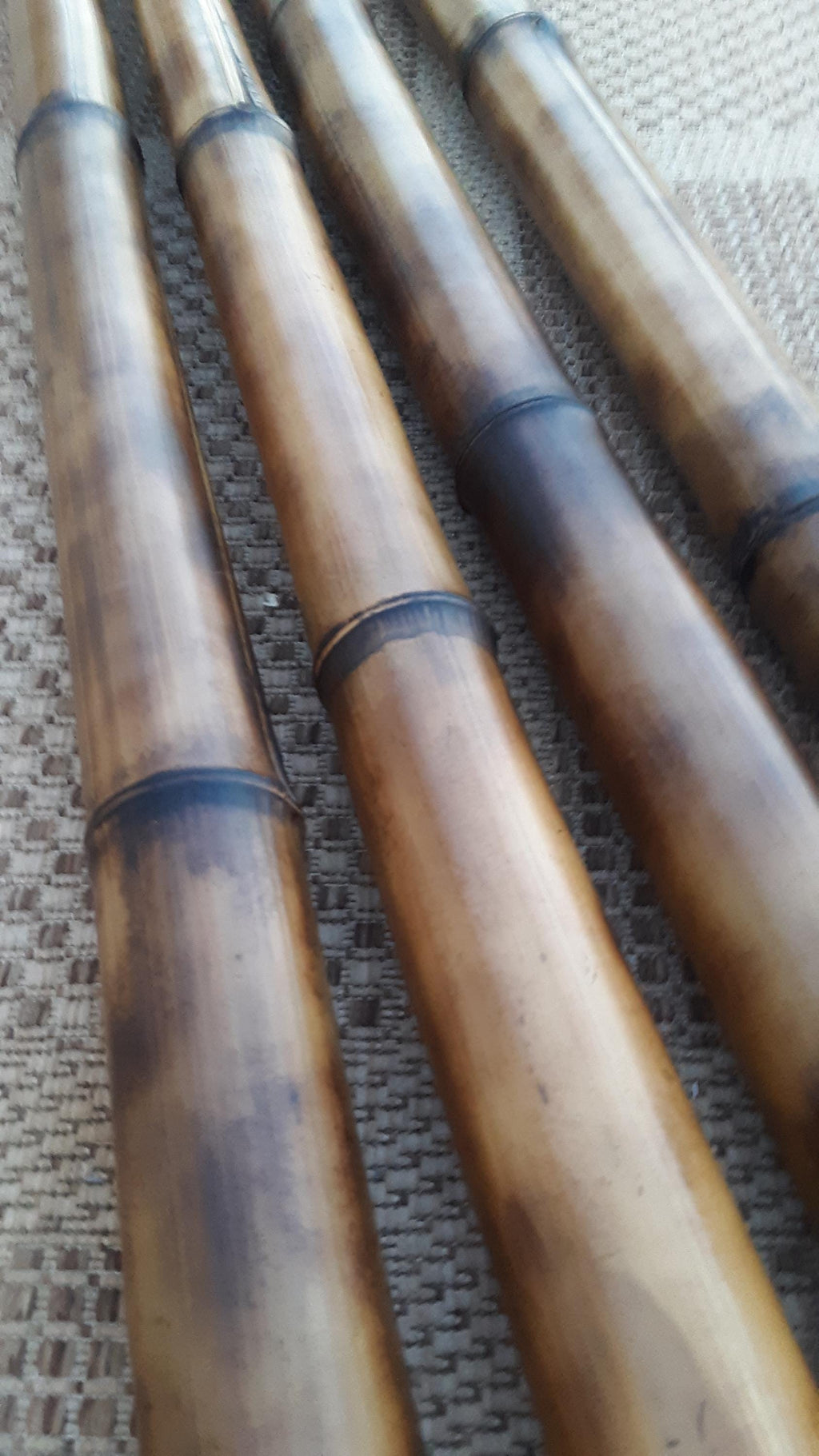 1.5-2" Bamboo Poles 4 Pack Bamboo Craft Sticks Garden Decor Wood Bamboo Poles Indoor Decor